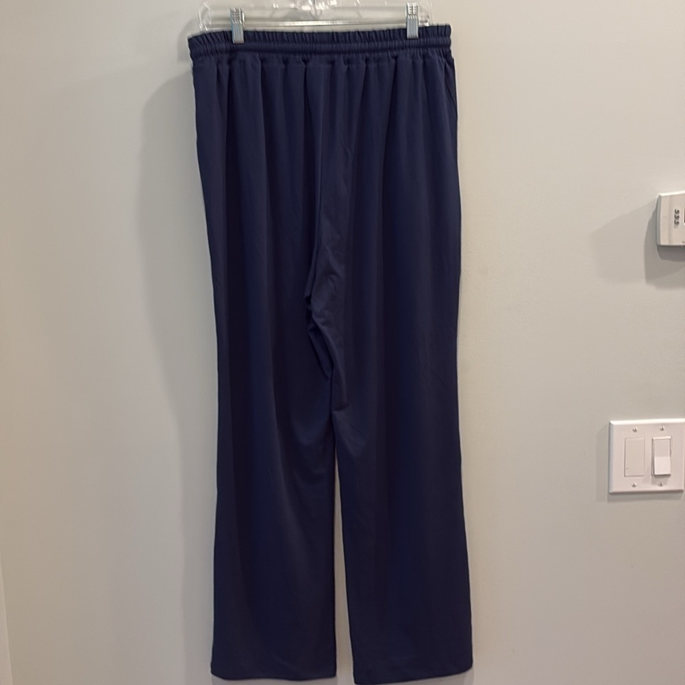 NEW -DIBAOLONG Womens Yoga Pants Wide Leg - Size XL.  Navy Blue - Picture 9 of 11
